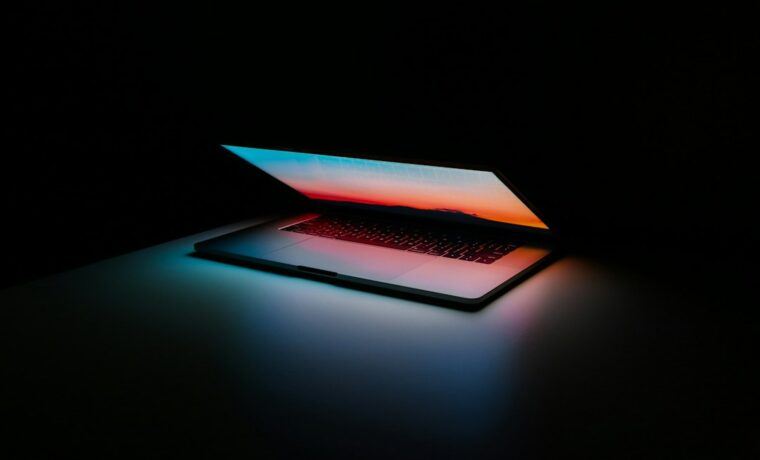 Laptop showing search results with an AI-generated answer and cited website links