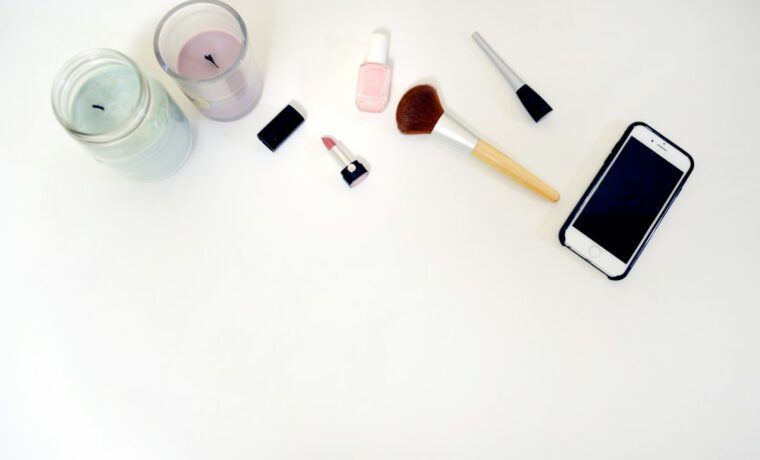 Smartphone showing an Instagram shopping feed with products from a WooCommerce store